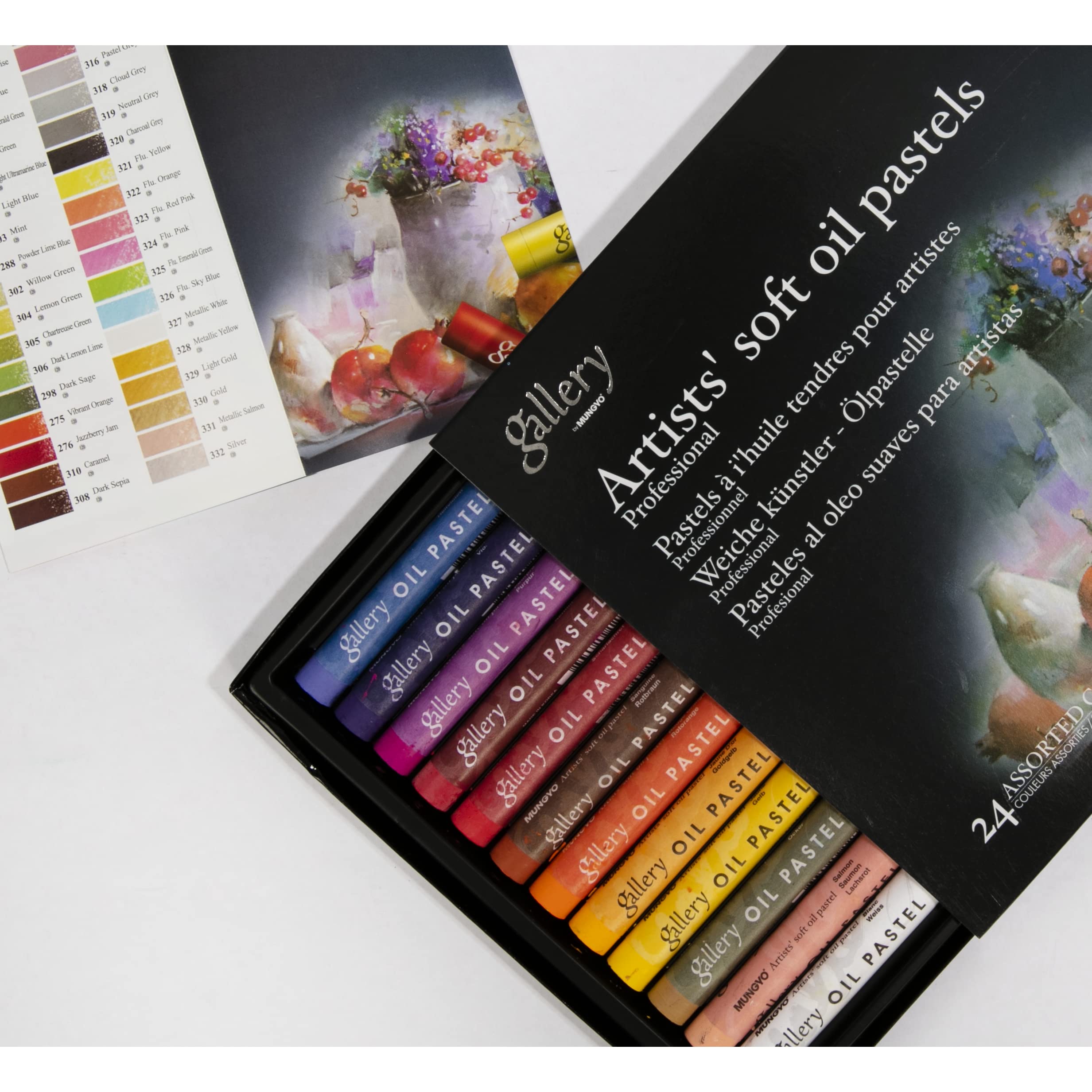 Amazon.co.jp: Mungyo Gallery Artists' Soft Oil Pastels - 24 Colors